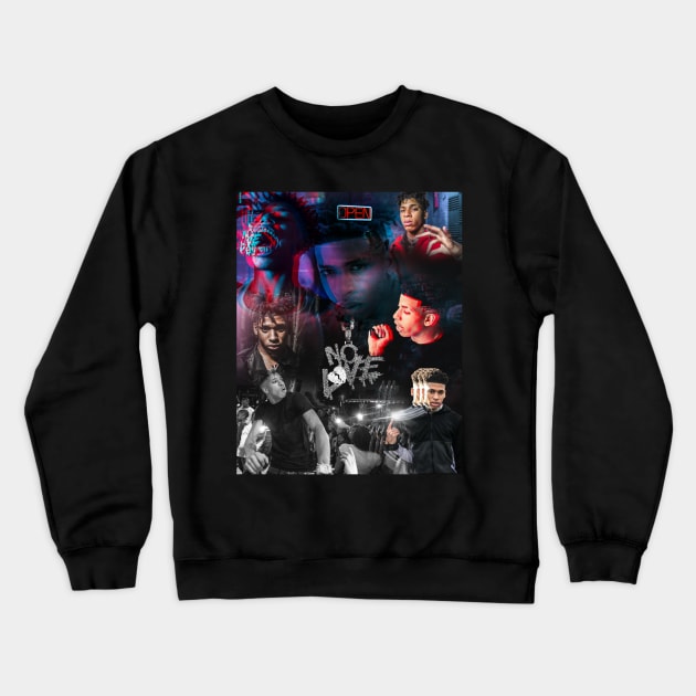 NLE Choppa Crewneck Sweatshirt by jhalfacrelange